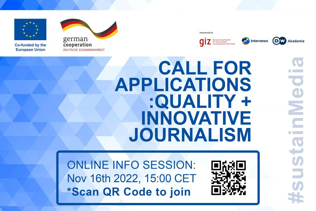 INFO SESSION -  QUALITY AND INNOVATIVE JOURNALISM